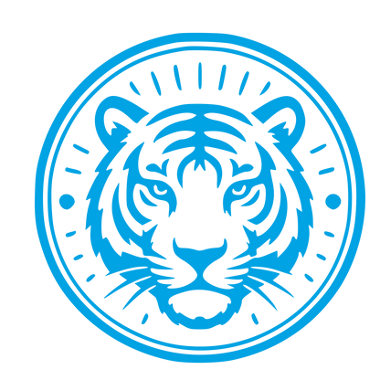 Tiger Face Badge Logo #00a3e4