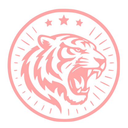 Tiger Head Badge Logo #ffa6a6