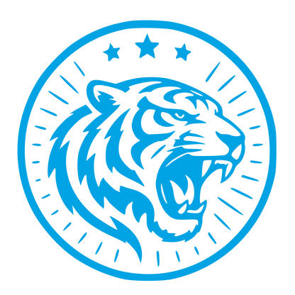 Tiger Head Badge Logo #00a3e4