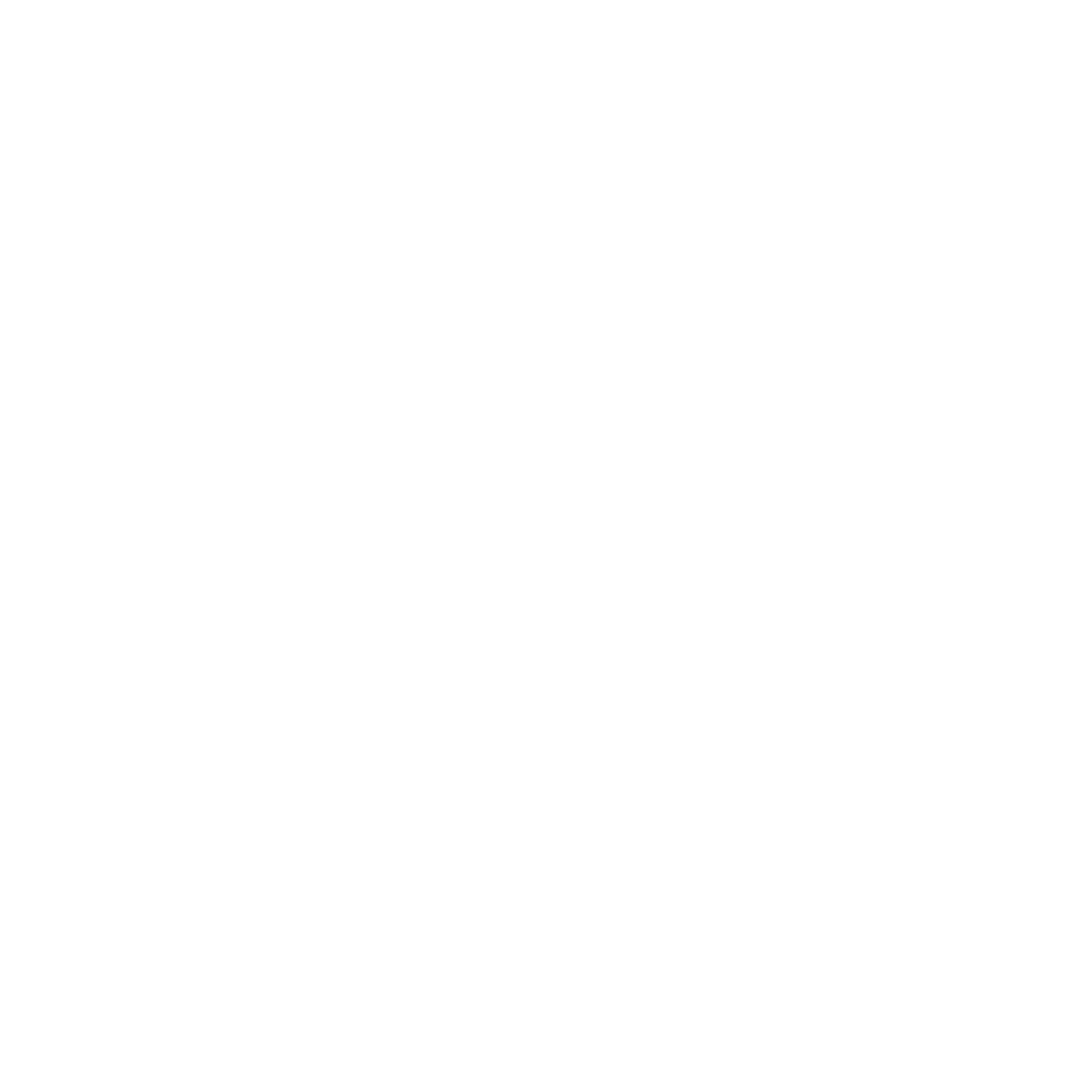 Tiger Head Crosshair Badge Logo #ffffff