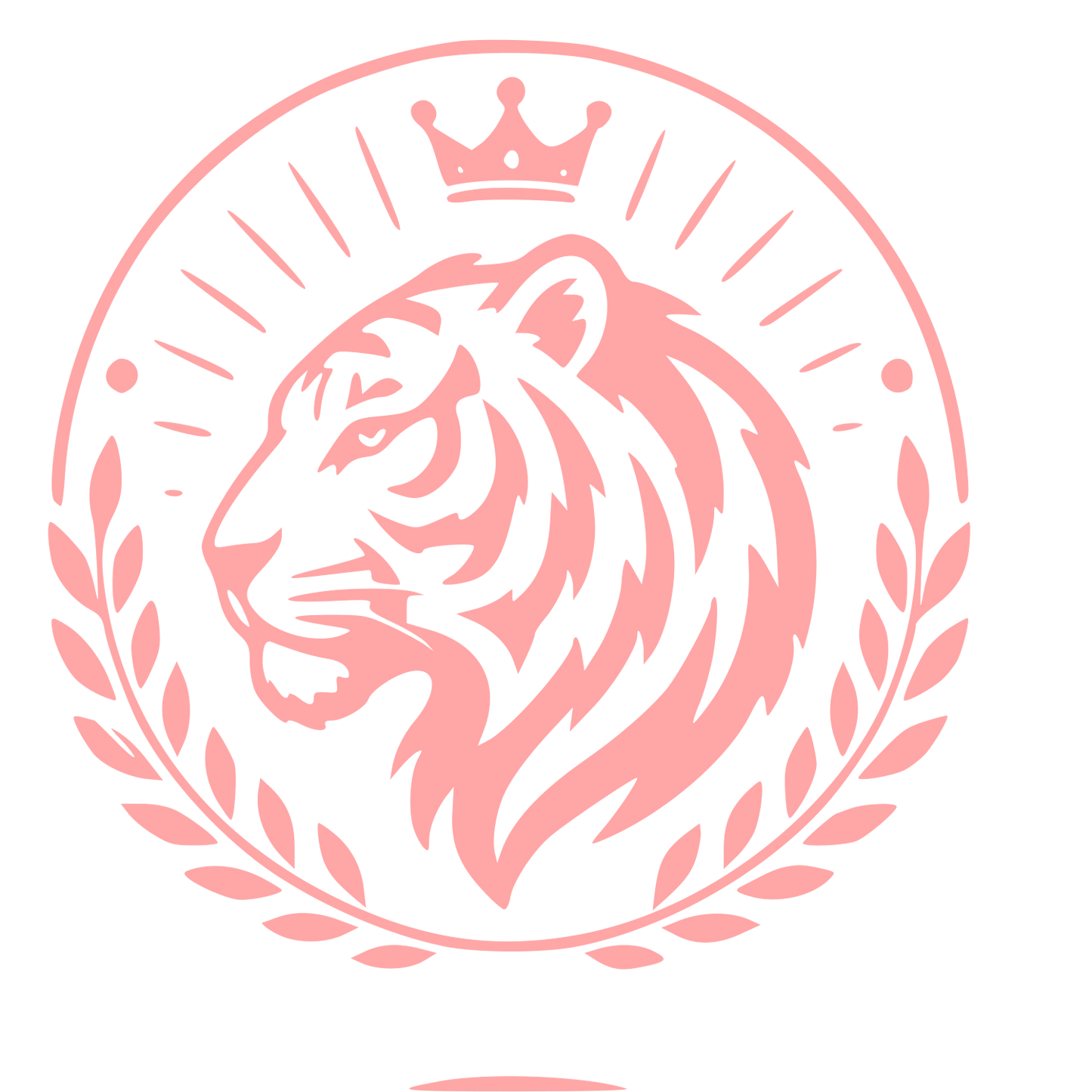 Tiger Crown Badge Logo #ffa6a6
