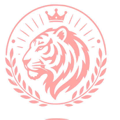 Tiger Crown Badge Logo #ffa6a6
