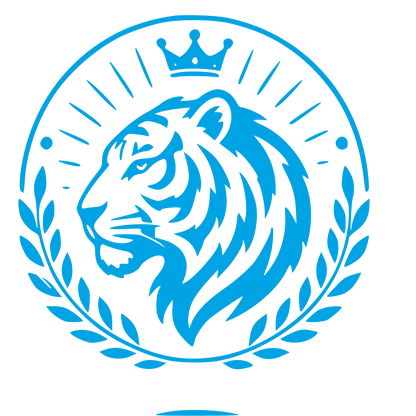 Tiger Crown Badge Logo #00a3e4