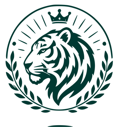 Tiger Crown Badge Logo #003932