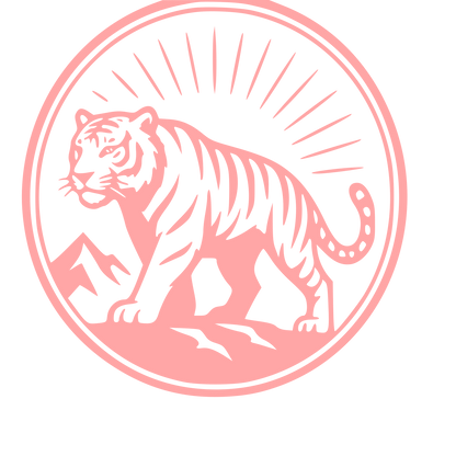 Tiger Badge Emblem Logo #ffa6a6