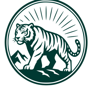 Tiger Badge Emblem Logo #003932