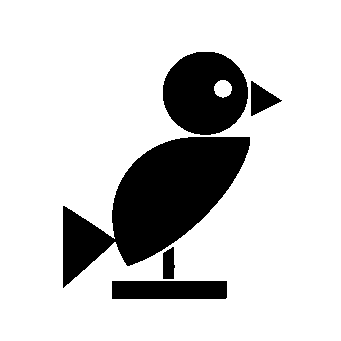 Bauhaus Bird Logo