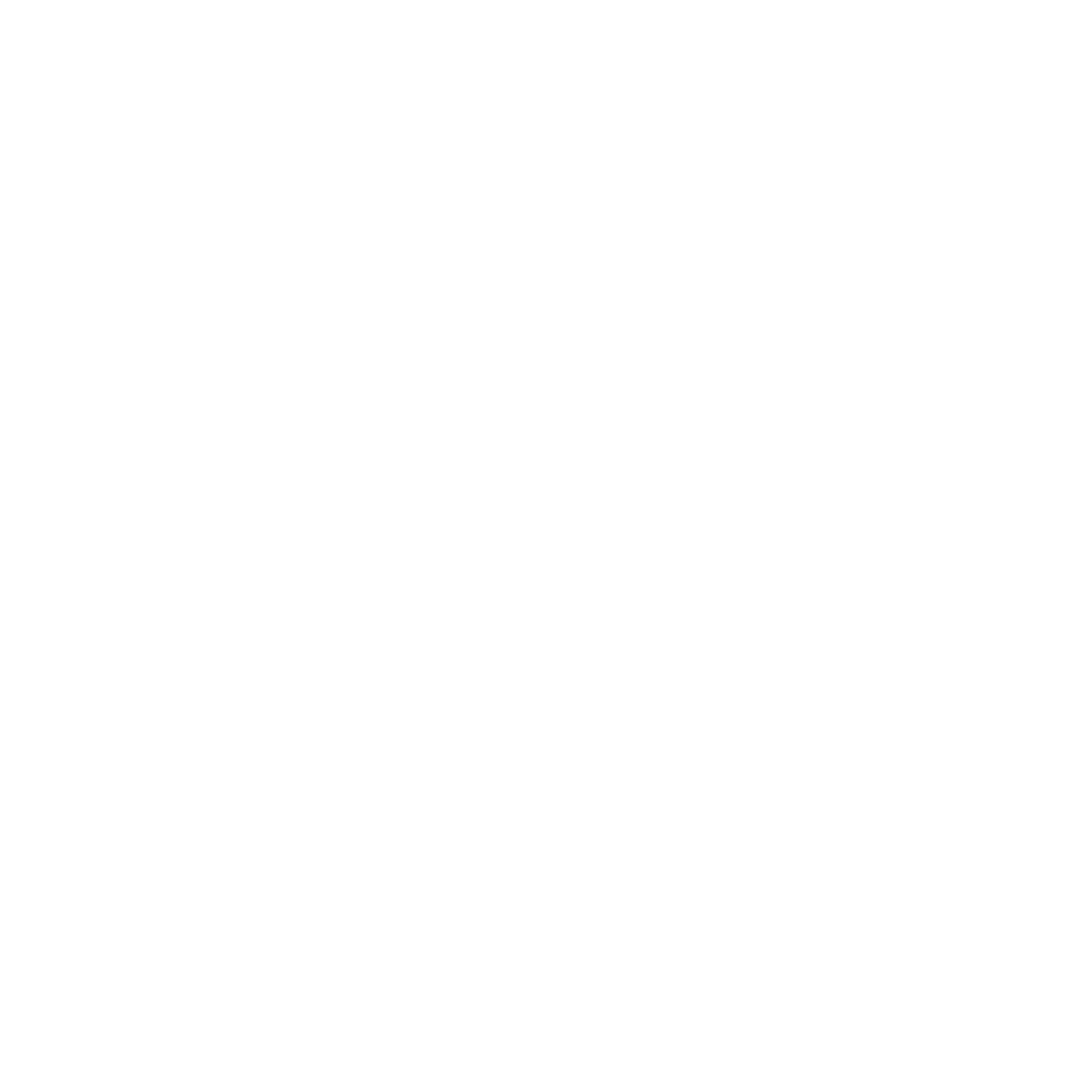 Bauhaus Bird Logo #ffffff