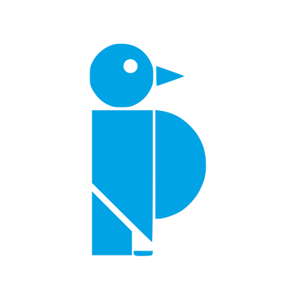 Bauhaus Bird Logo #00a3e4