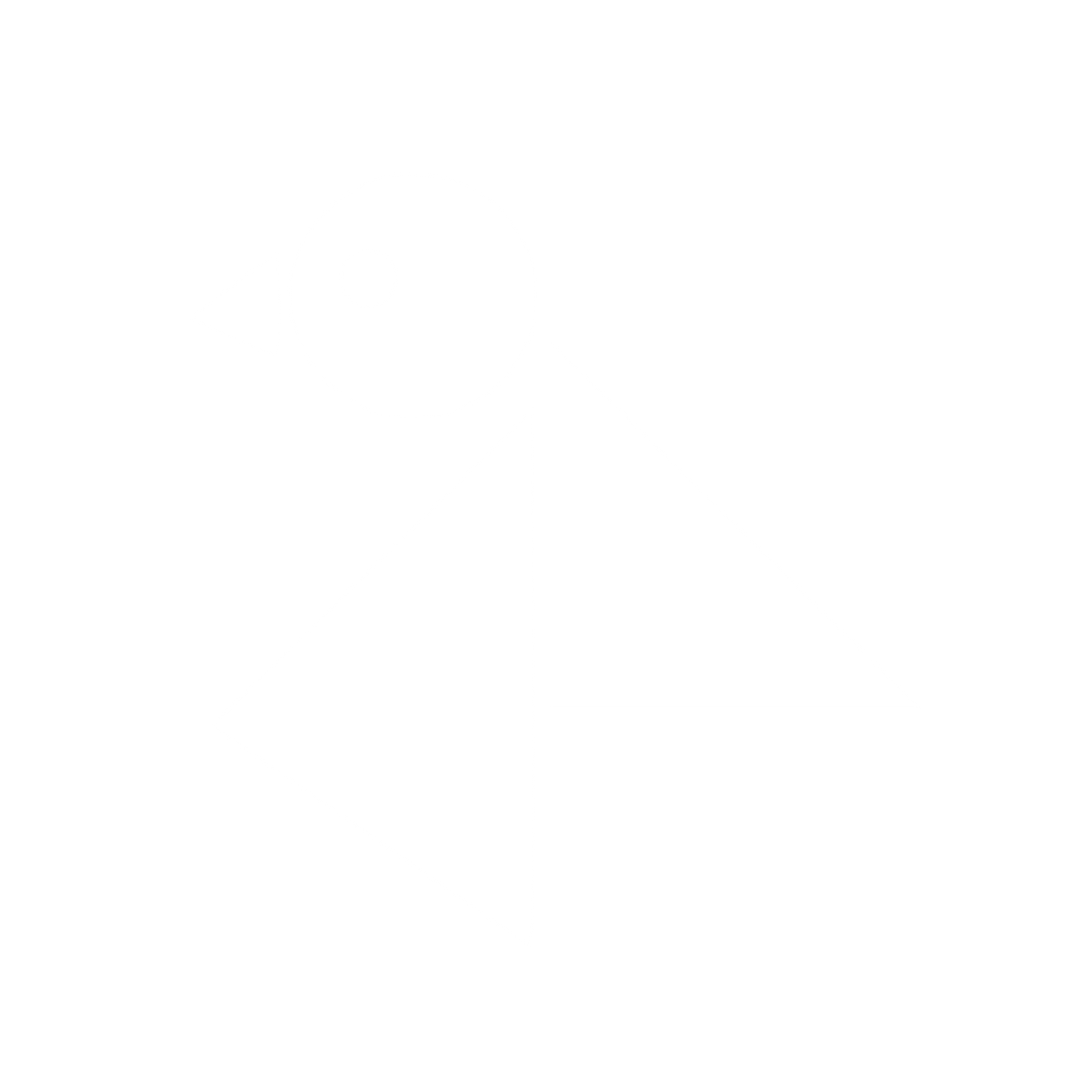 Bauhaus Bird Logo #ffffff