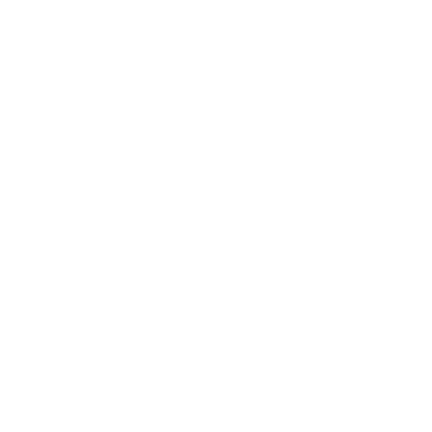 Bauhaus Bird Logo #ffffff