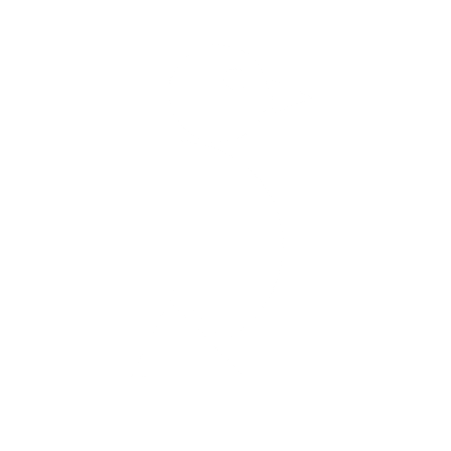 Bauhaus Bird Logo #ffffff