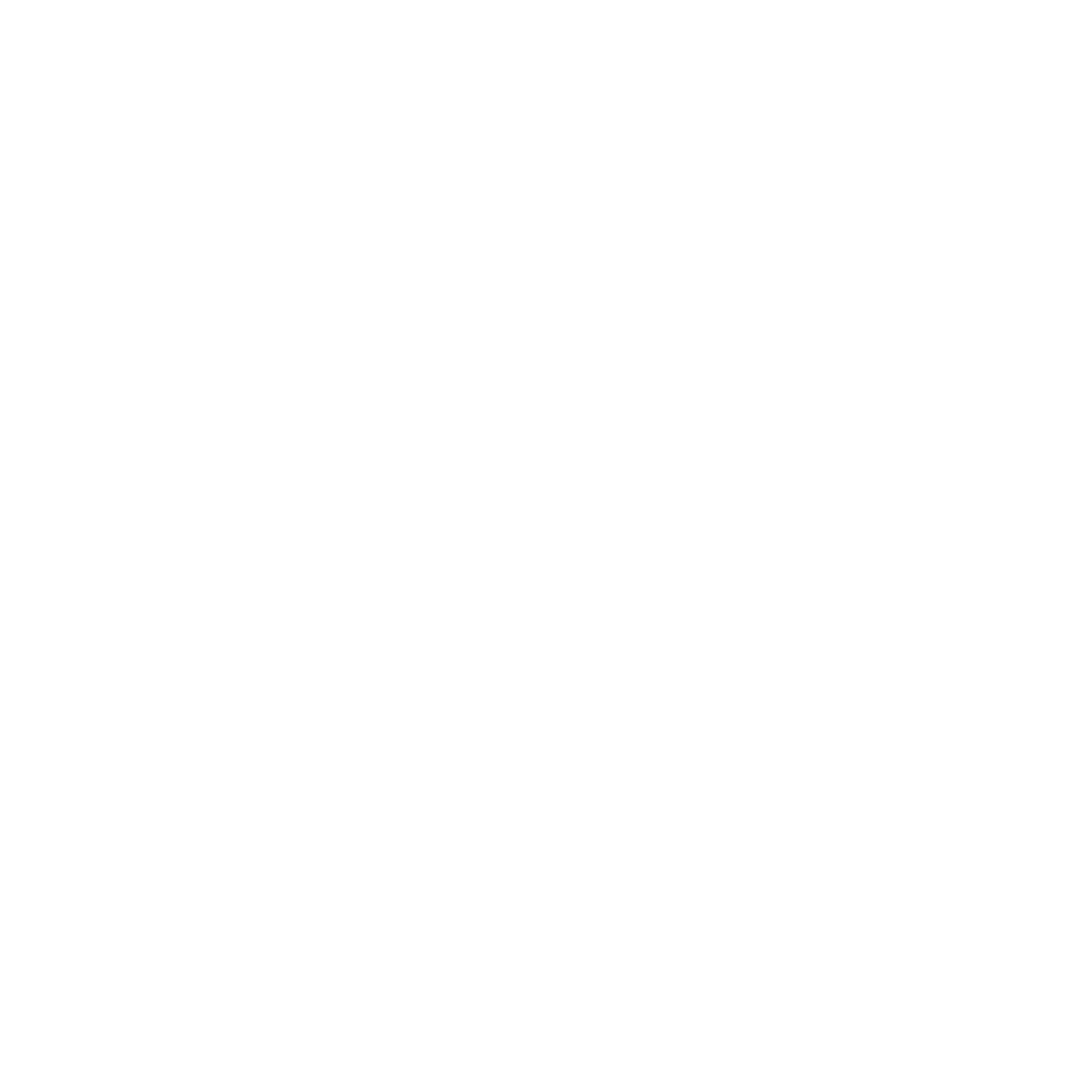 Bauhaus Bird in Flight Logo #ffffff