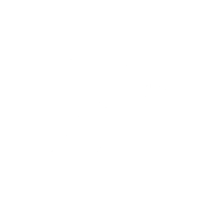 Bauhaus Bird in Flight Logo #ffffff