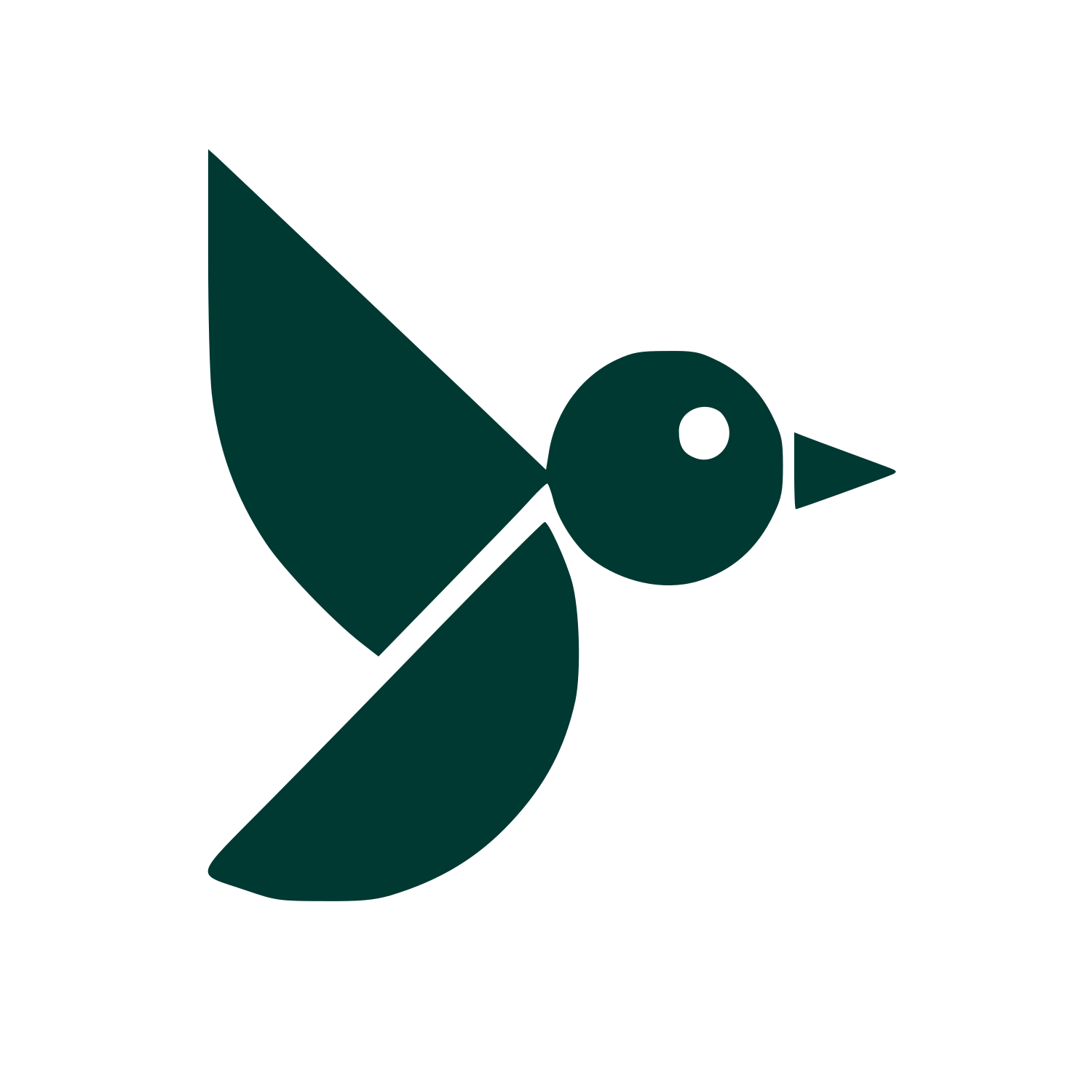 Bauhaus Bird in Flight Logo #003932