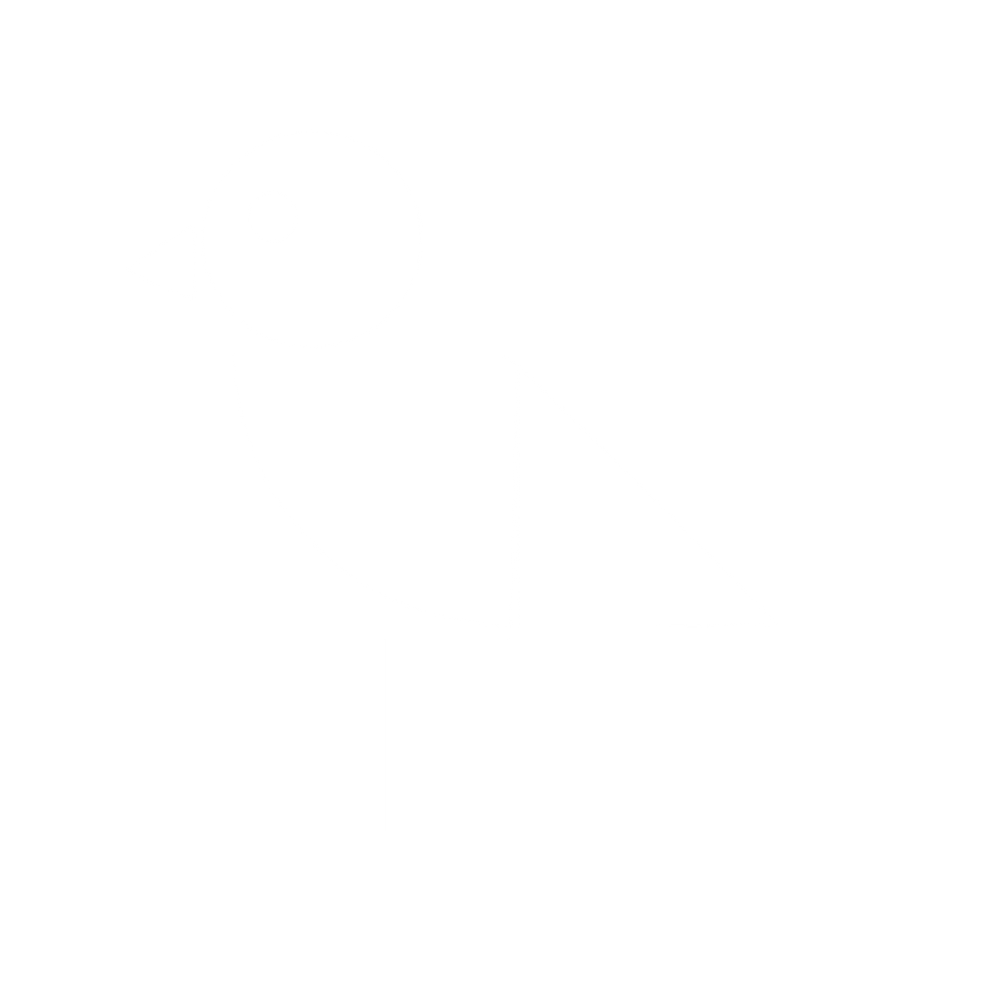 Bauhaus Bird Logo #ffffff