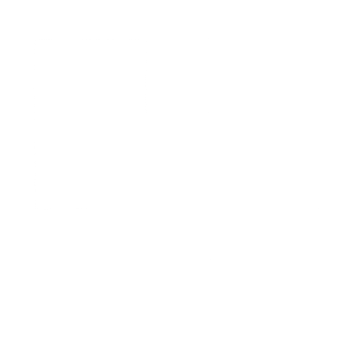 Brutalist Pixel Heart Logo #ffffff