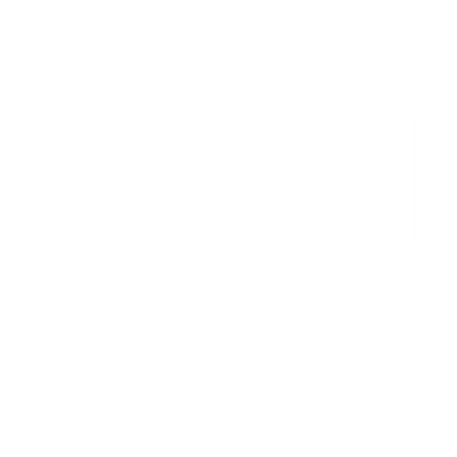 Split Heart Diamond Logo #ffffff