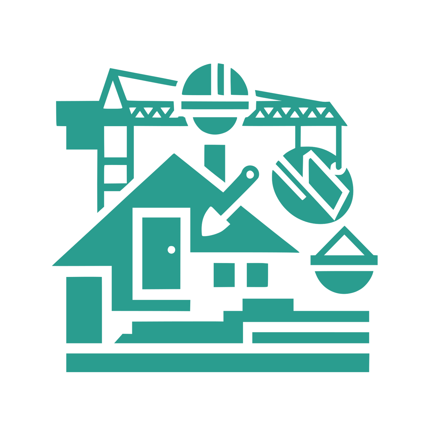 Construction House Logo #2A9D8F