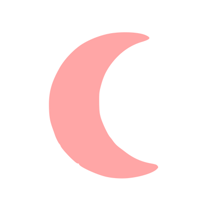 Crescent Moon Logo #ffa6a6