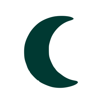 Crescent Moon Logo #003932