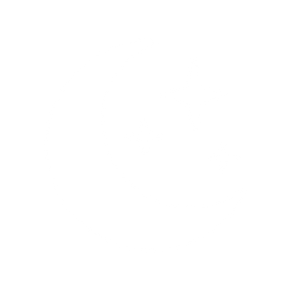 Crescent Moon Stars Logo #ffffff