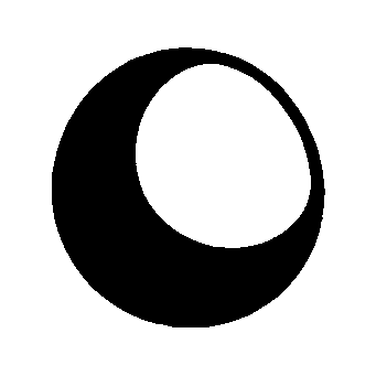 Crescent Moon Circle Logo