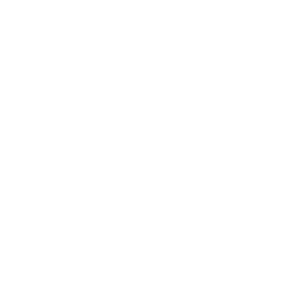 Crescent Moon Circle Logo #ffffff