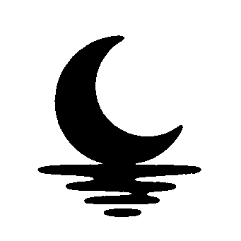 Crescent Moon Water Logo