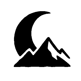 Moon and Mountains Logo