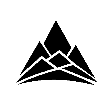 Layered Mountain Range Logo