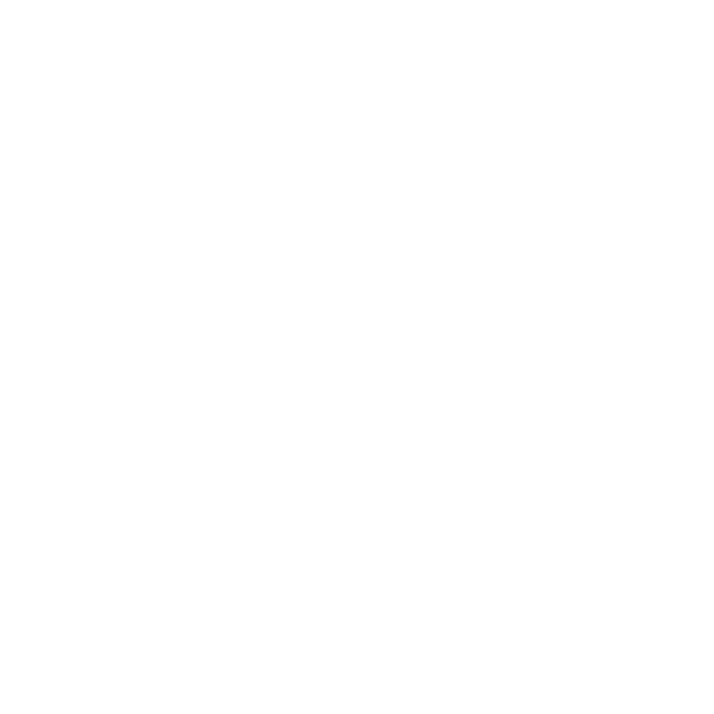 Layered Mountain Range Logo #ffffff