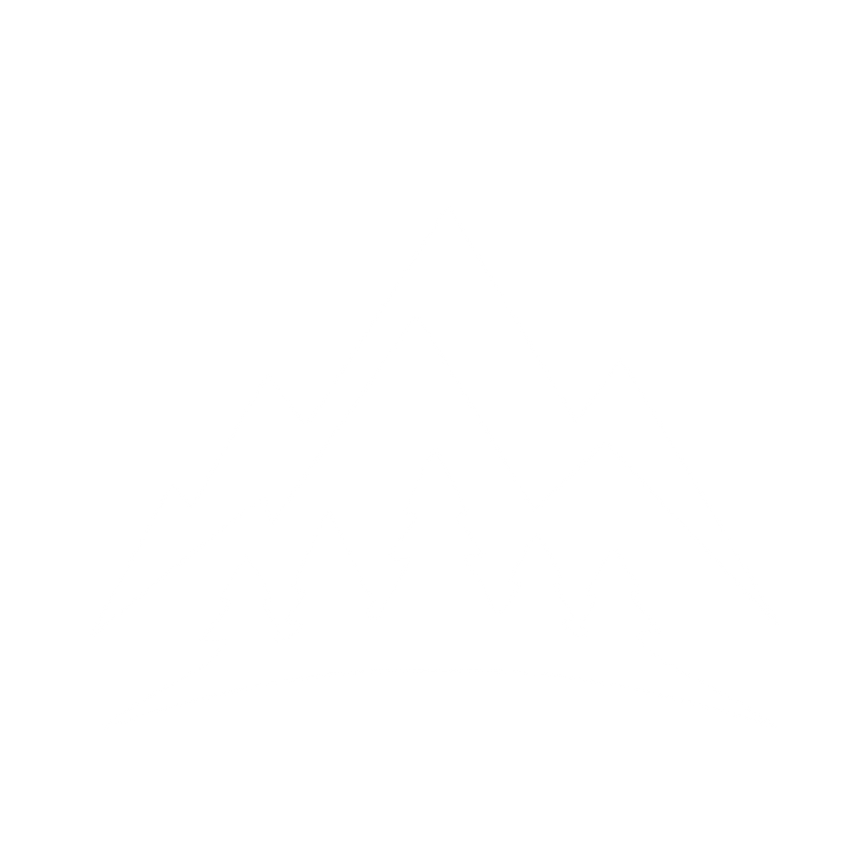 Mountain Peaks Forest Logo #ffffff