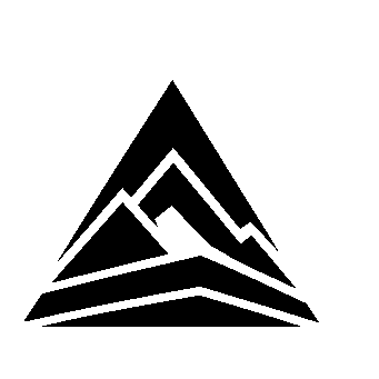 Layered Mountain Peak Logo