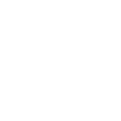 Layered Mountain Peak Logo #ffffff