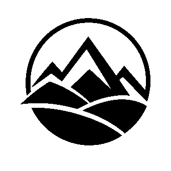 Mountain Range Circle Logo