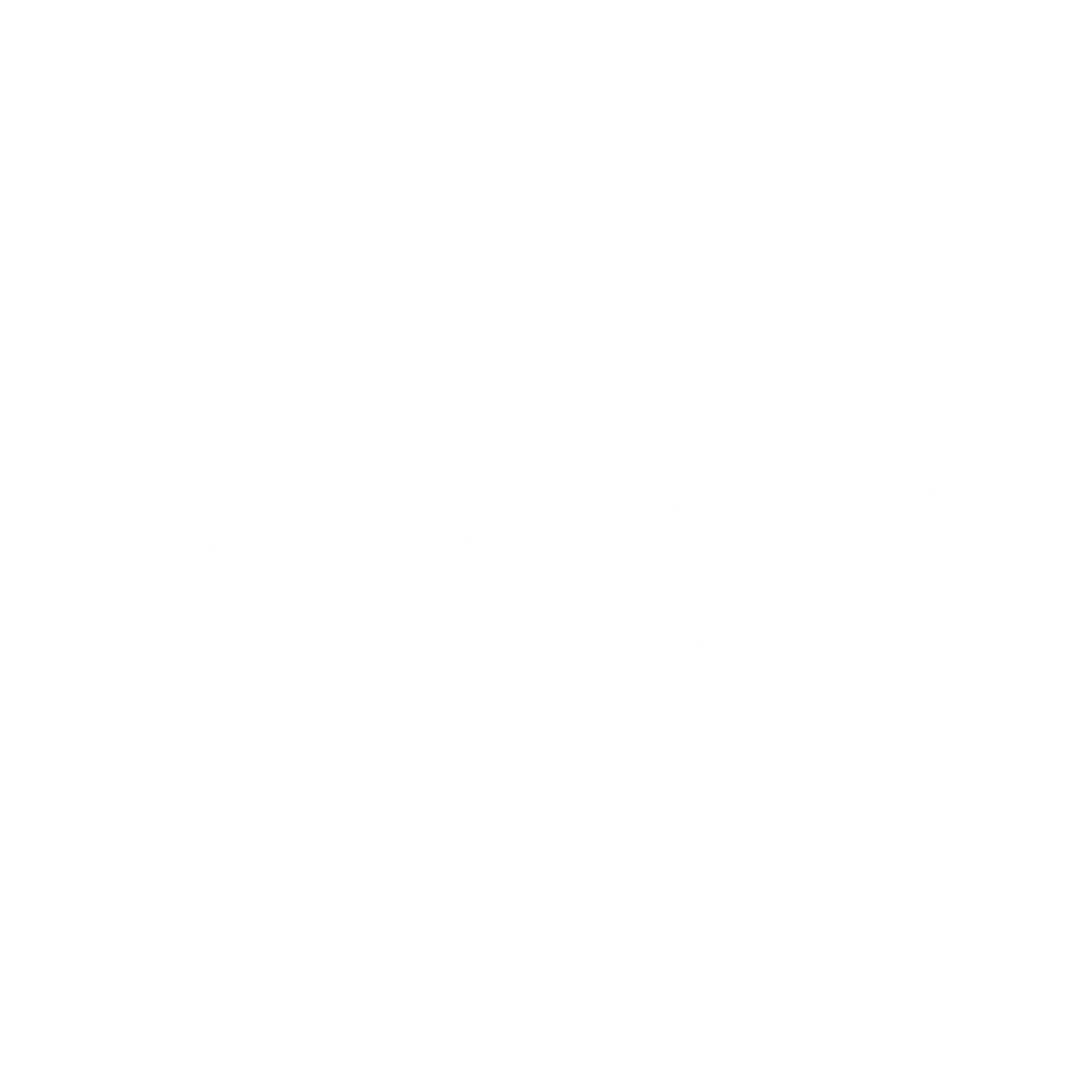Mountain Range Circle Logo #ffffff