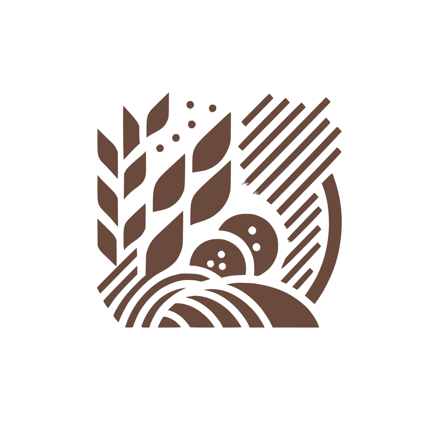 Agriculture Logo #6A4A3C