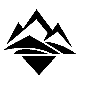 Layered Mountain Range Logo