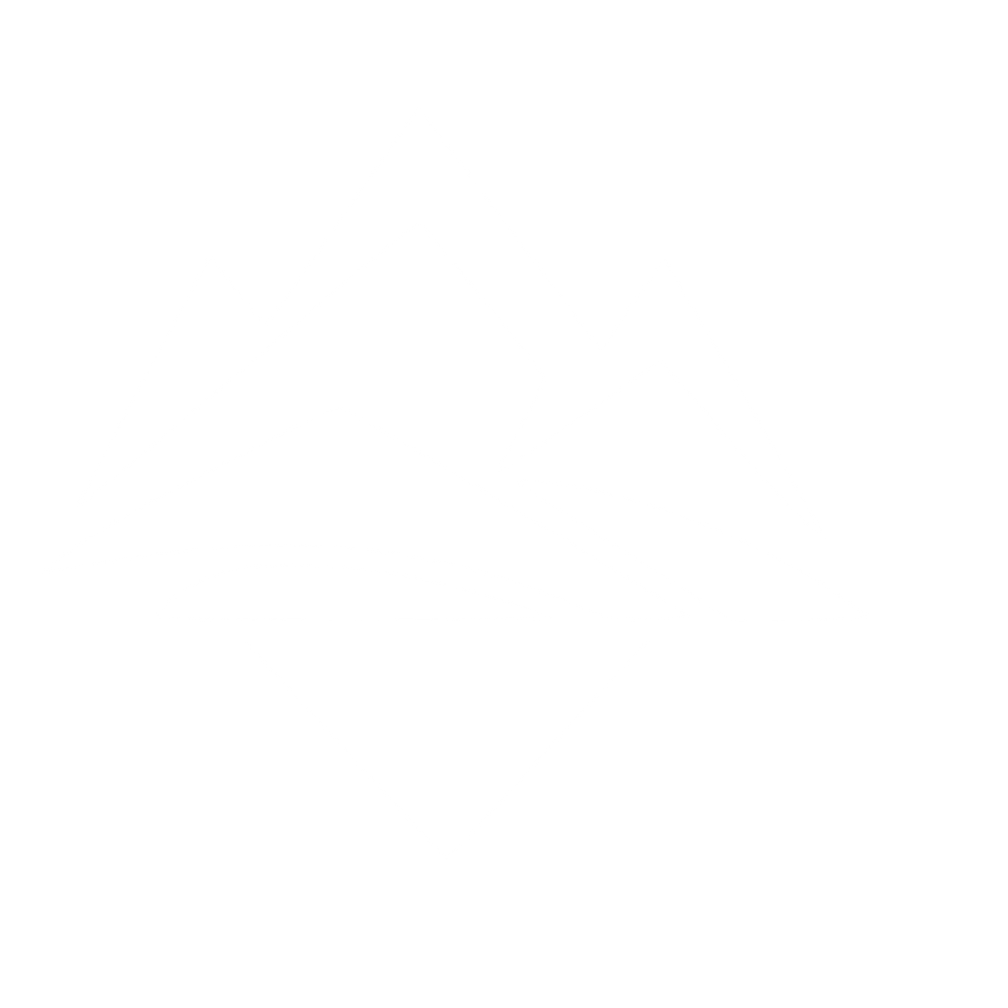 Layered Mountain Range Logo #ffffff