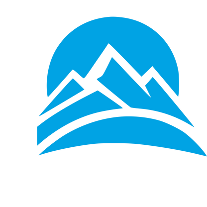 Mountain Range Sun Logo #00a3e4