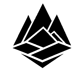 Layered Mountain Range Logo