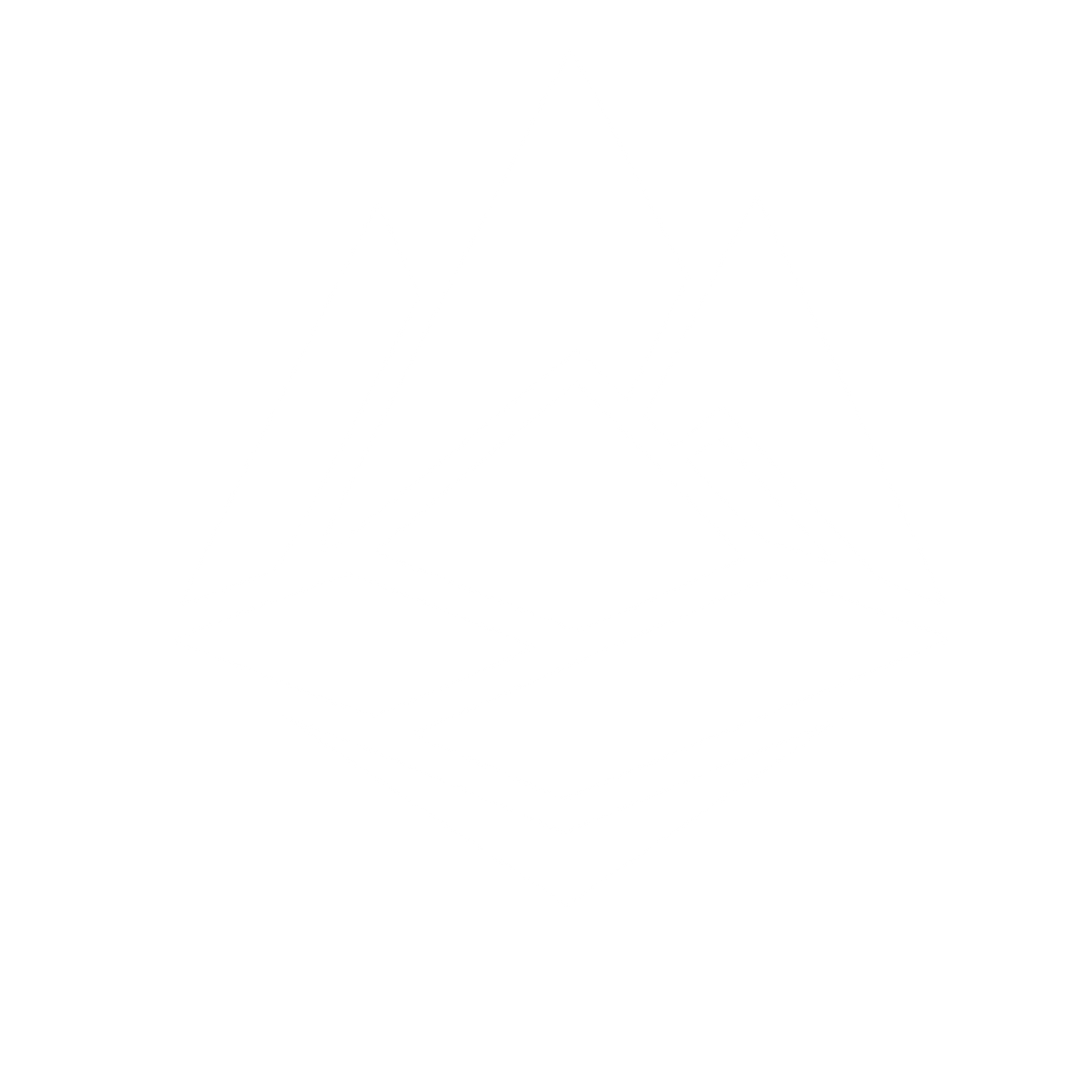 Layered Mountain Range Logo #ffffff