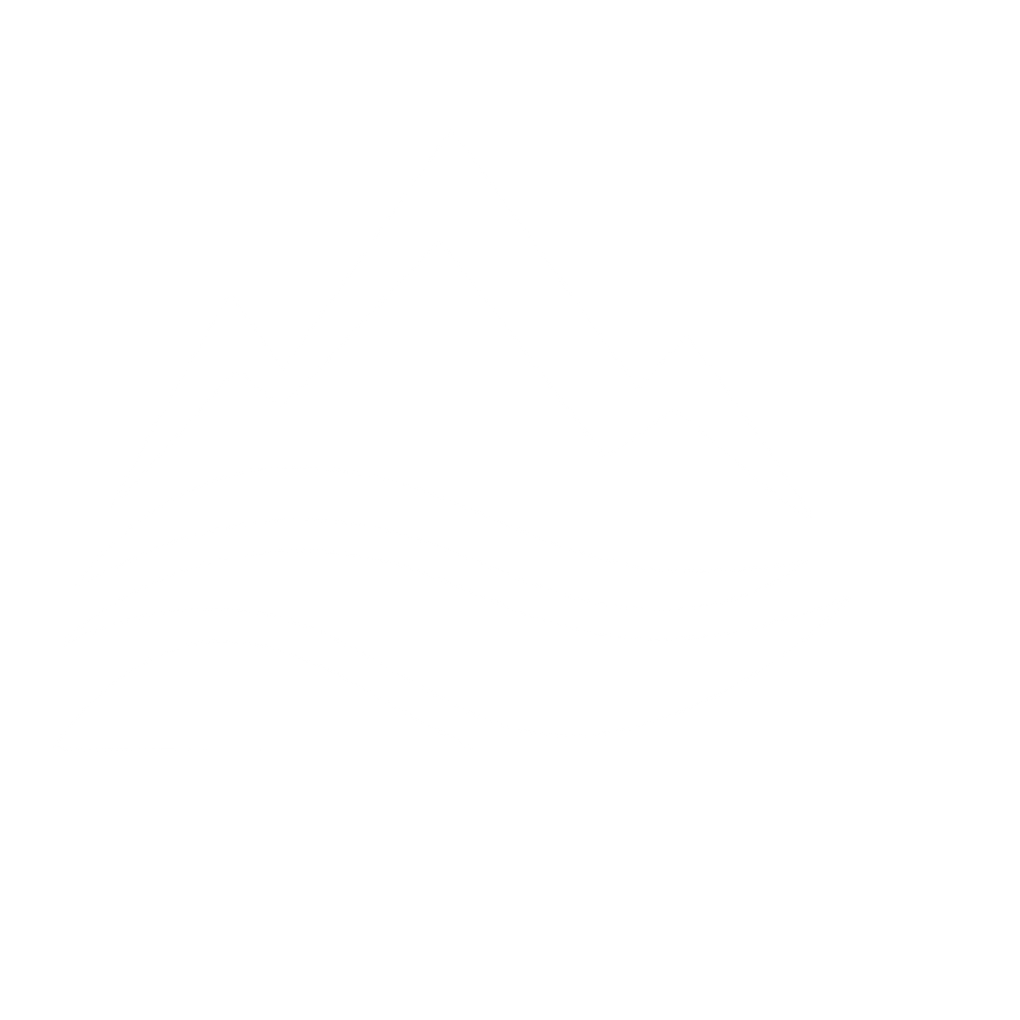 Mountain Waves Layered Logo #ffffff