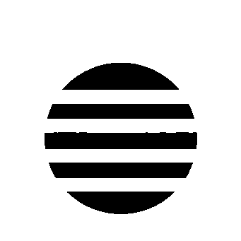Striped Circle Sun Logo