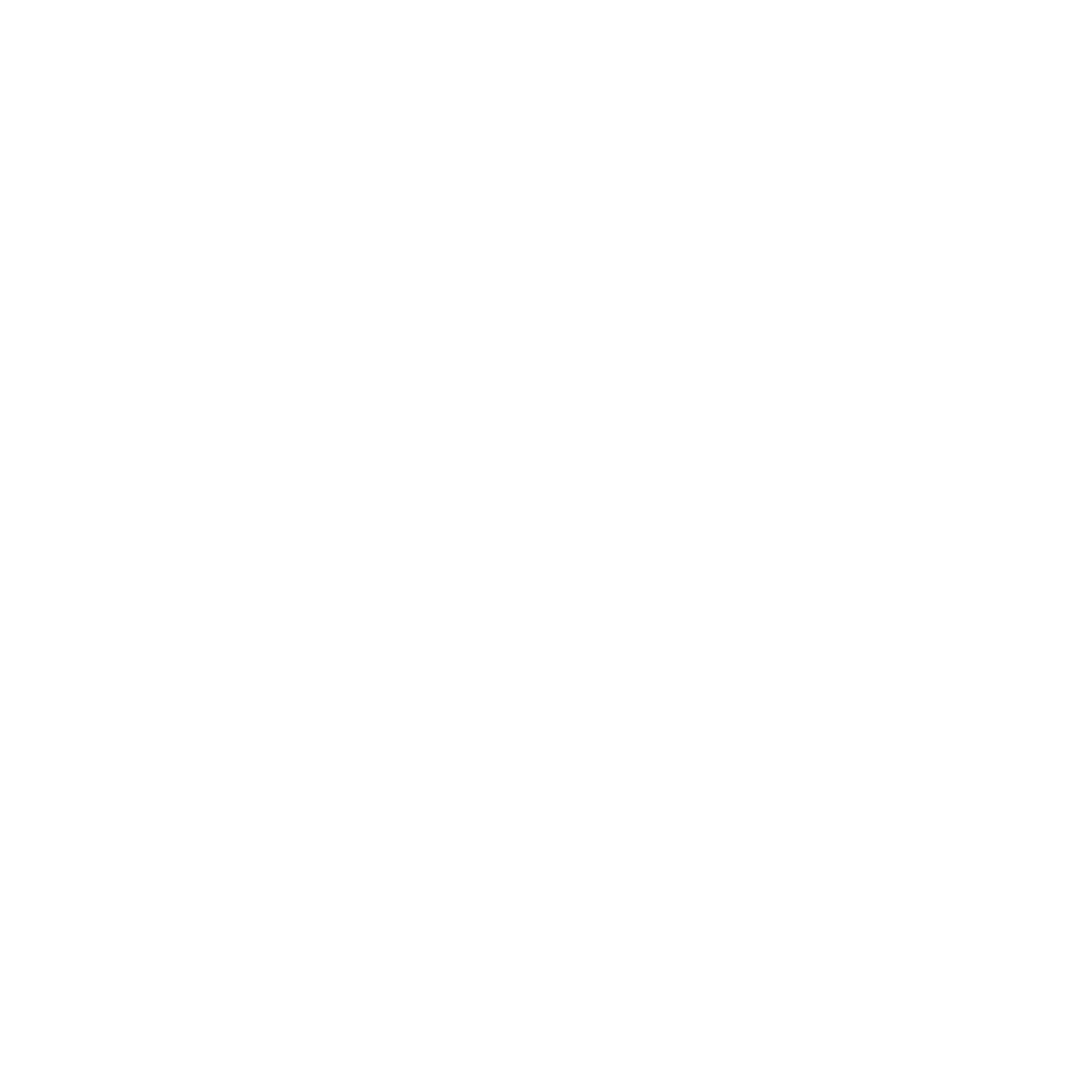 Striped Circle Sun Logo #ffffff
