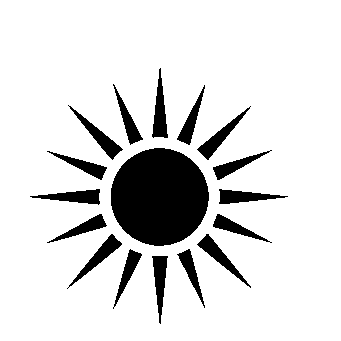 Spiked Sun Ray Logo