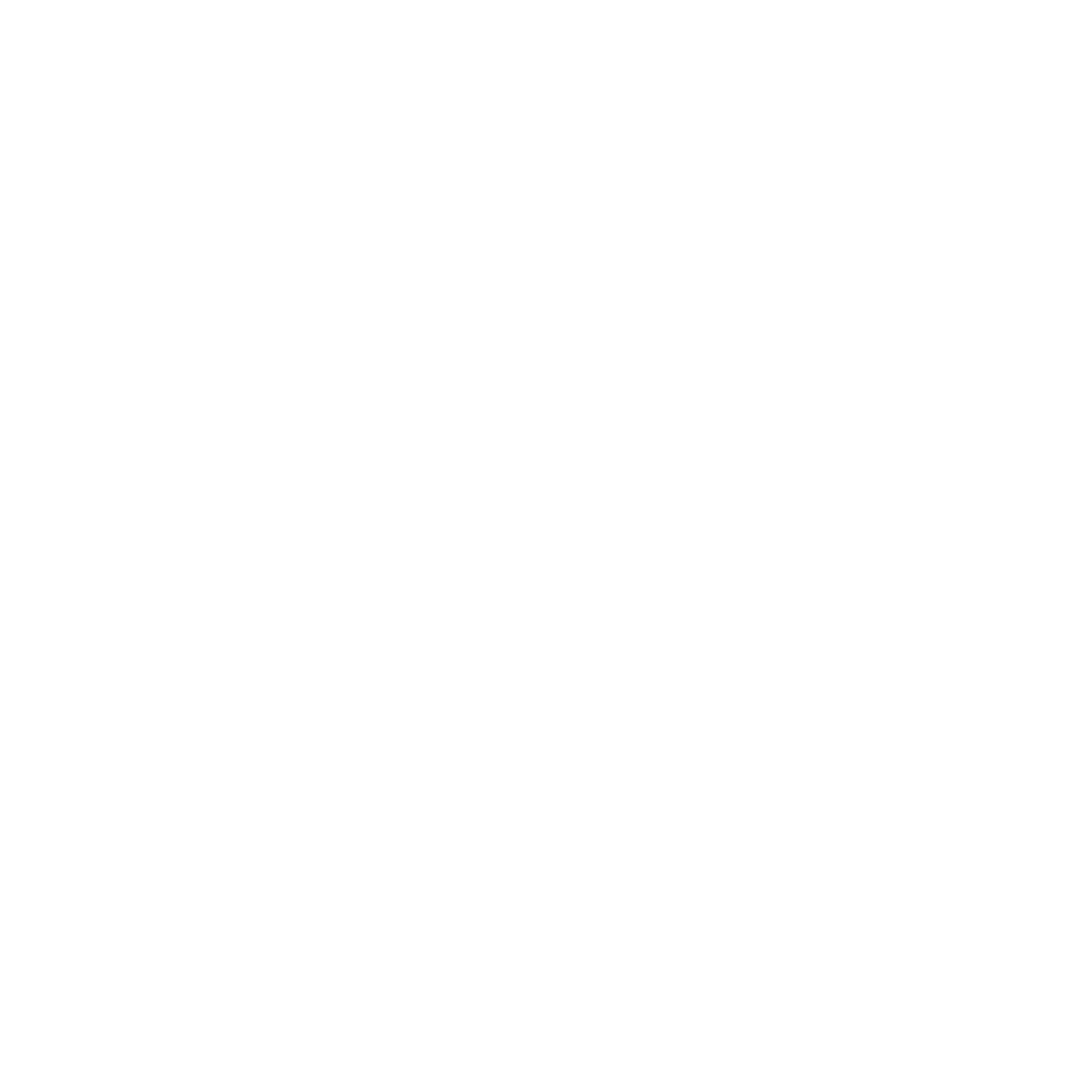 Spiked Sun Ray Logo #ffffff