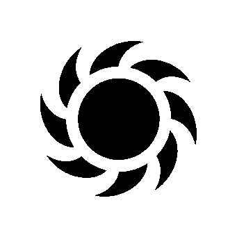 Spinning Sun Swirl Logo