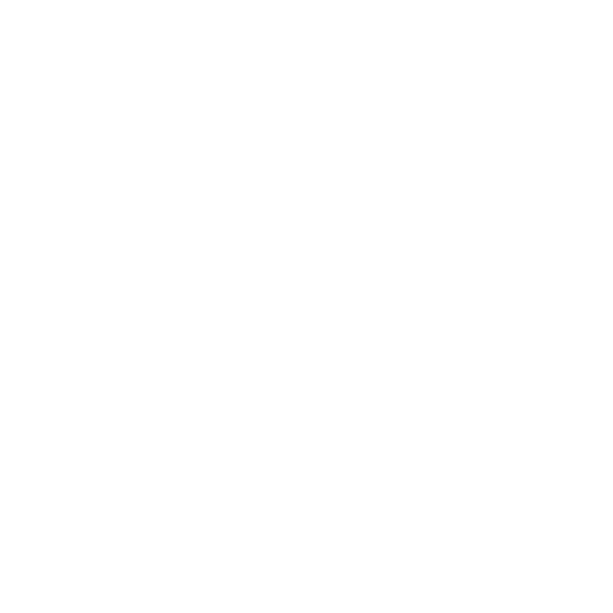 Curved Ray Sun Logo #ffffff